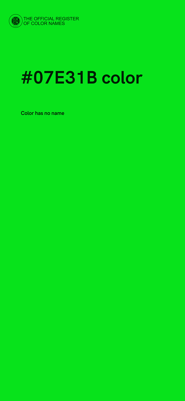 #07E31B color image