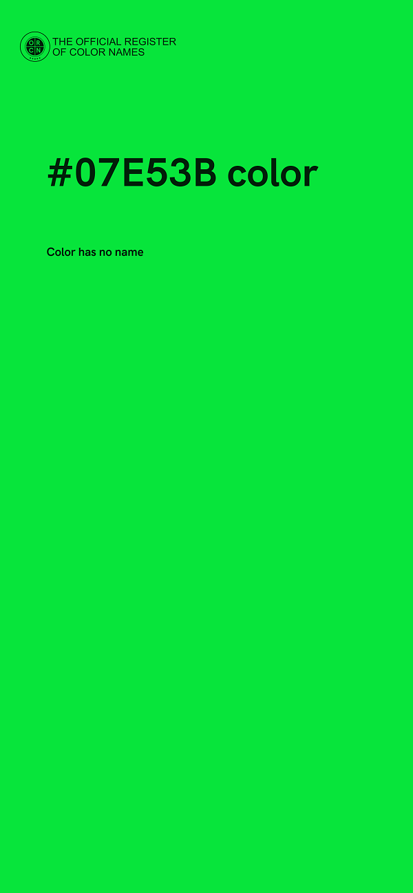 #07E53B color image