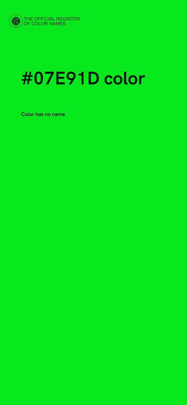 #07E91D color image