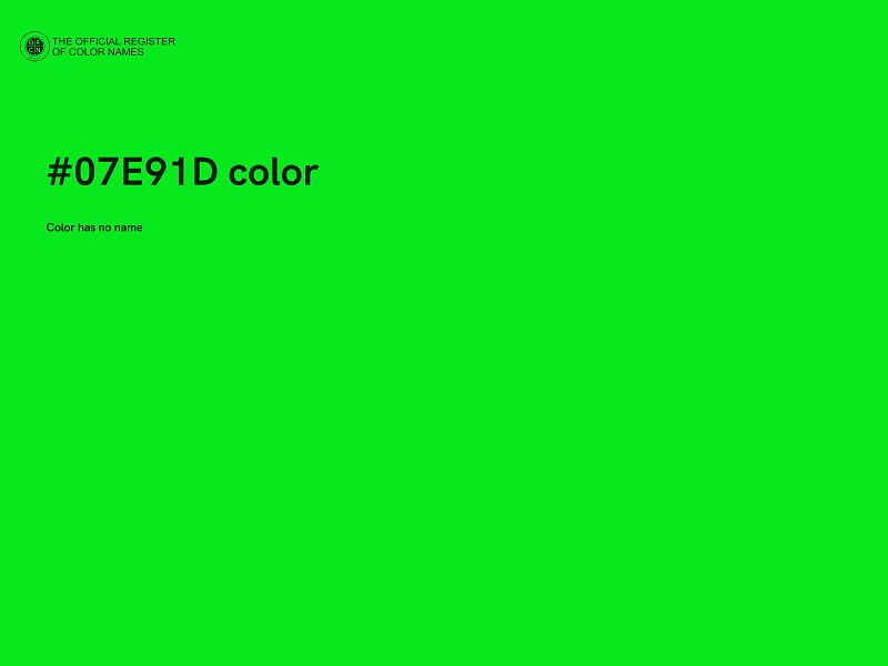 #07E91D color image