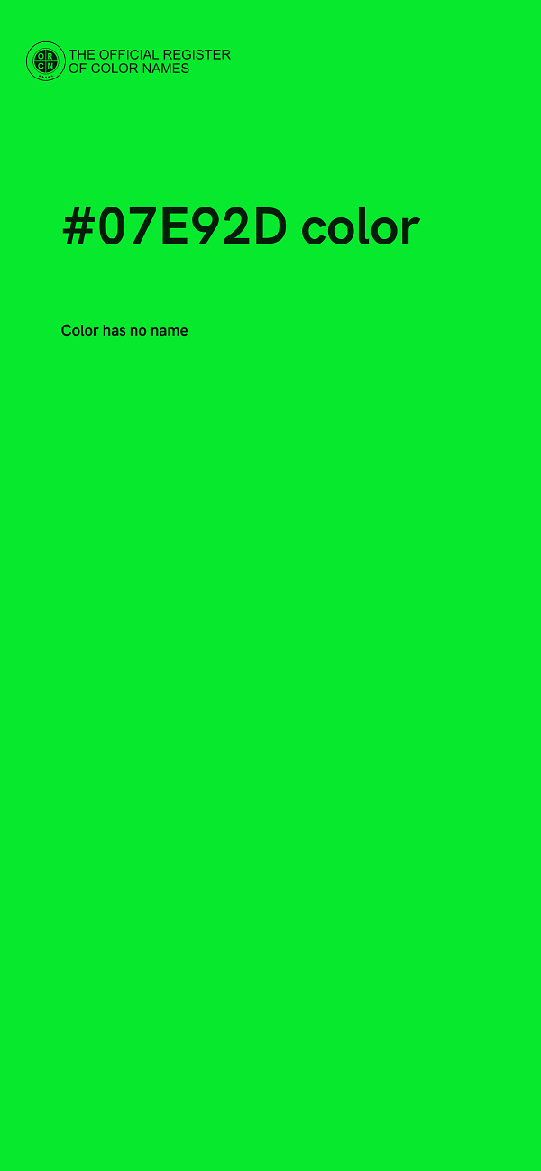 #07E92D color image