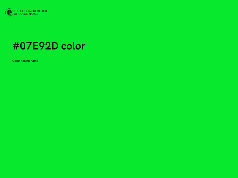 #07E92D color image