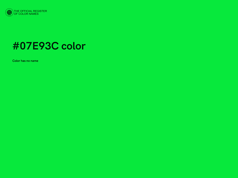 #07E93C color image