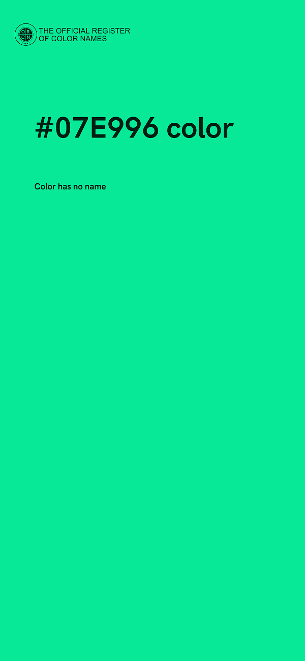 #07E996 color image