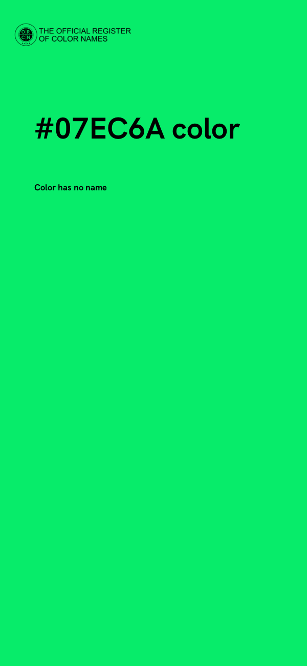 #07EC6A color image