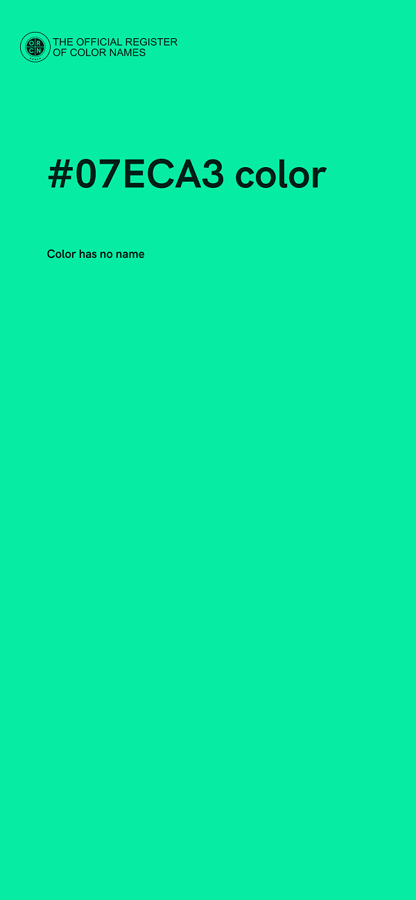 #07ECA3 color image
