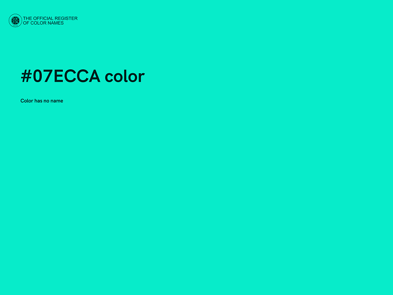 #07ECCA color image