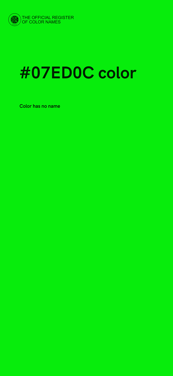 #07ED0C color image