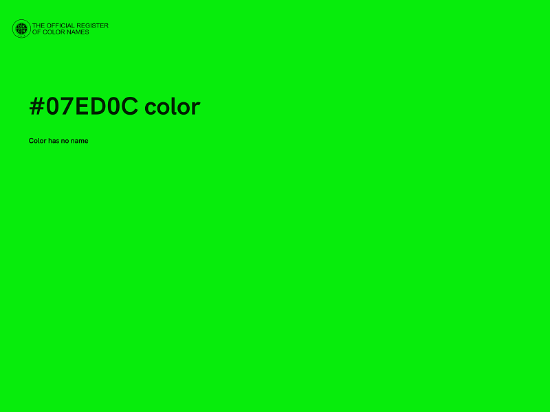 #07ED0C color image