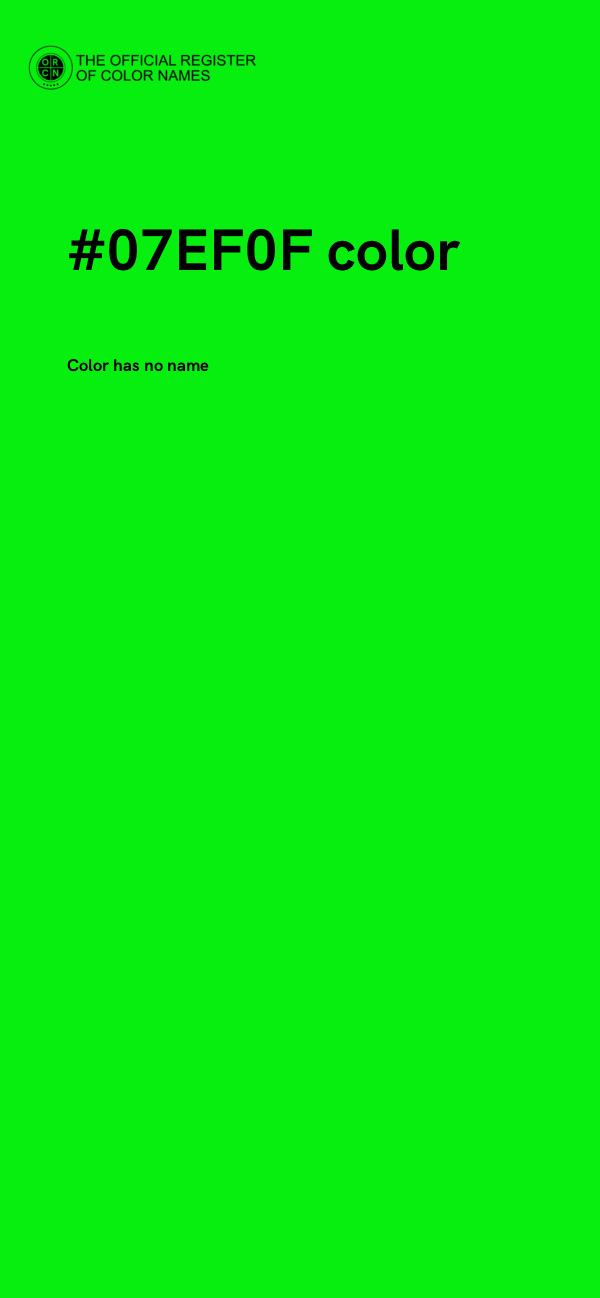 #07EF0F color image