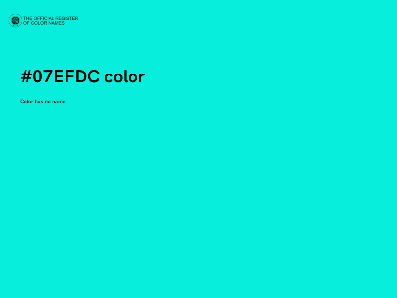 #07EFDC color image