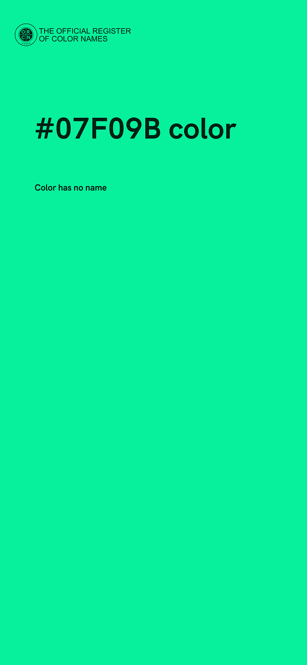 #07F09B color image