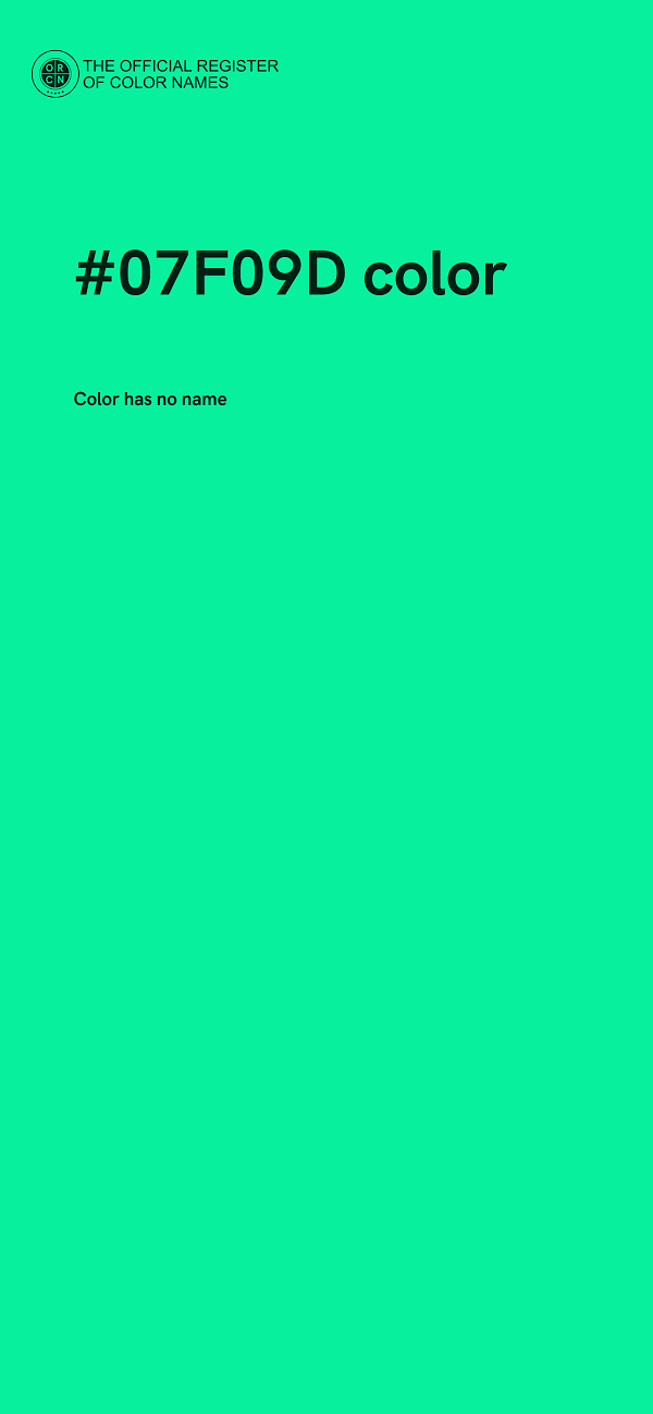 #07F09D color image