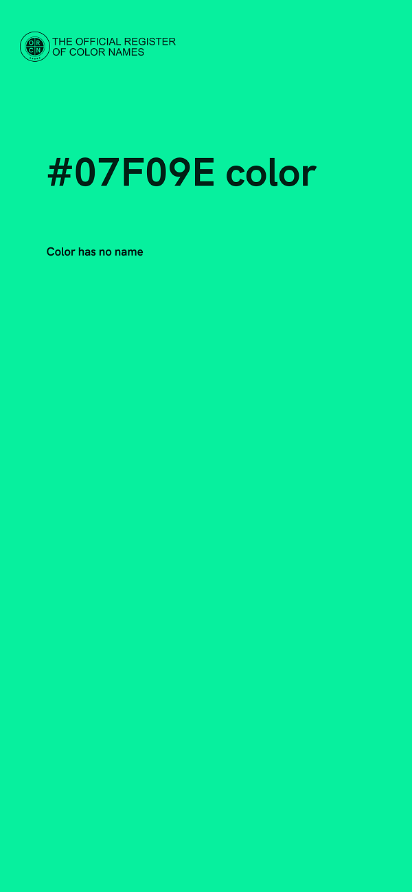 #07F09E color image