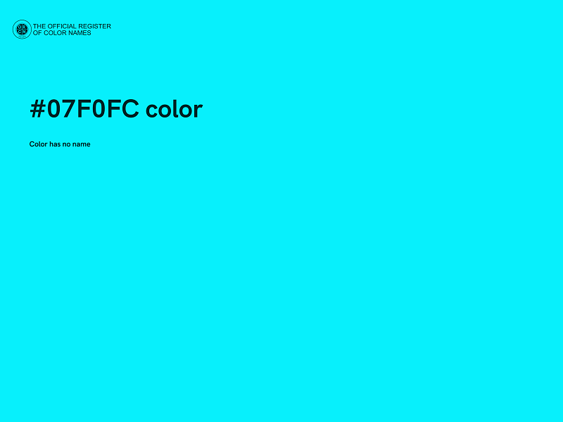 #07F0FC color image