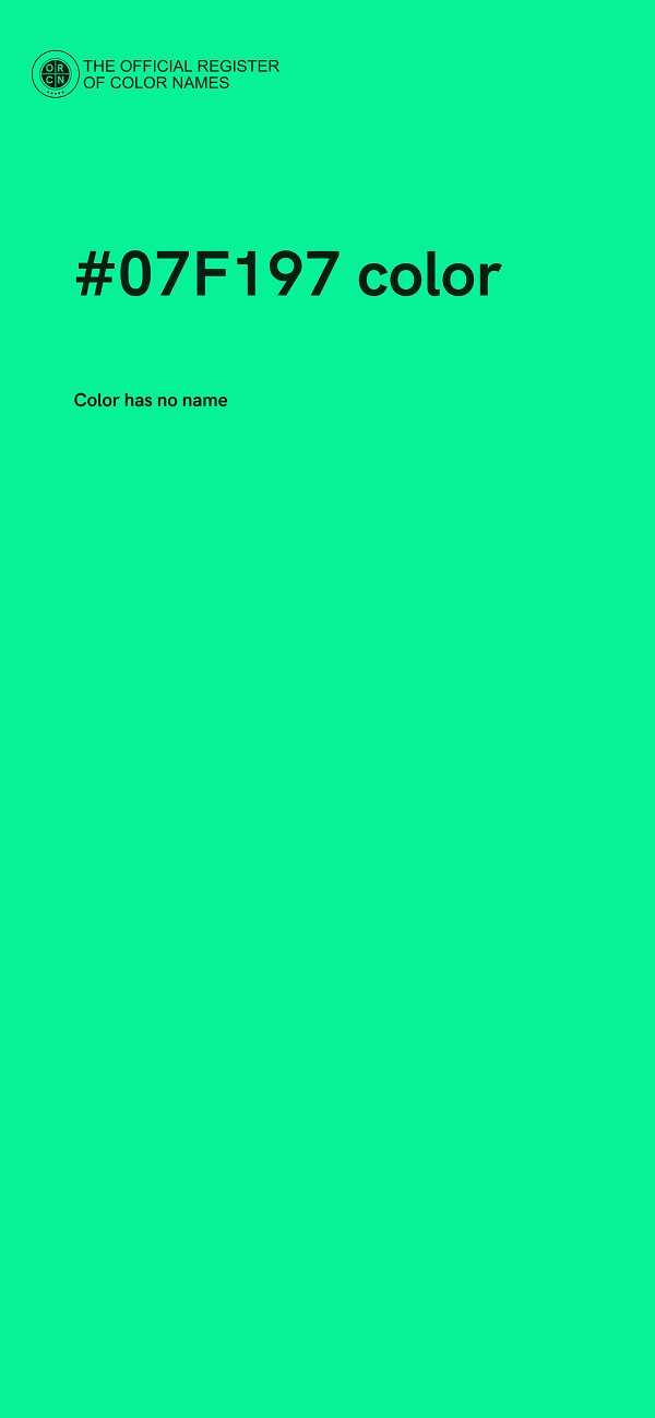 #07F197 color image