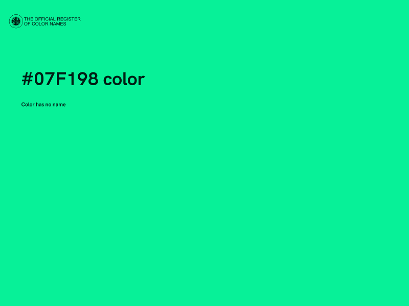 #07F198 color image