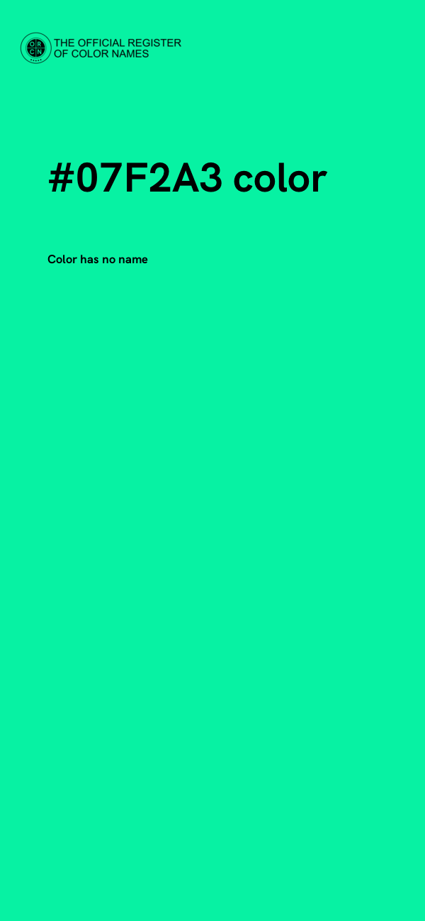 #07F2A3 color image