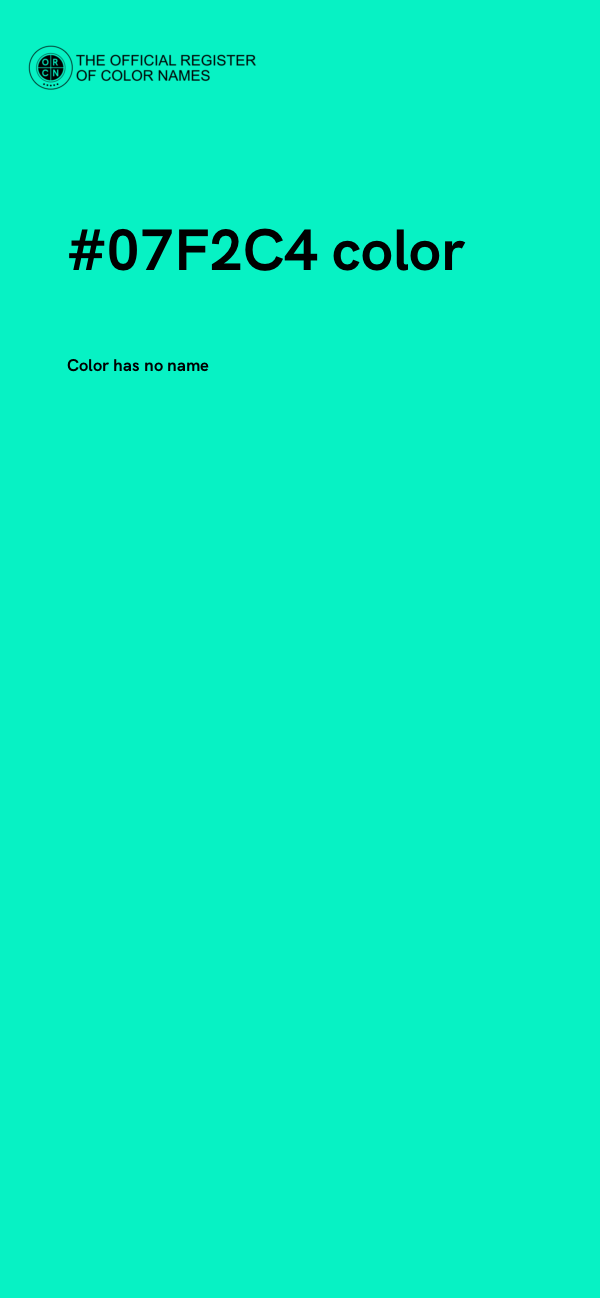 #07F2C4 color image