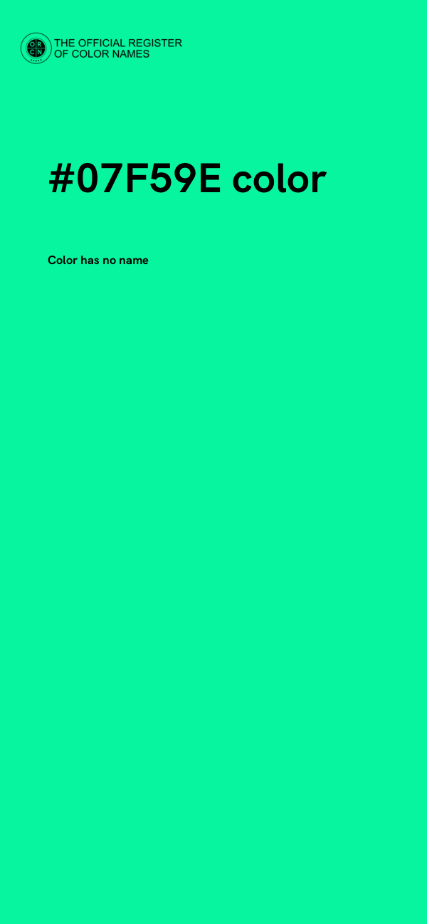 #07F59E color image