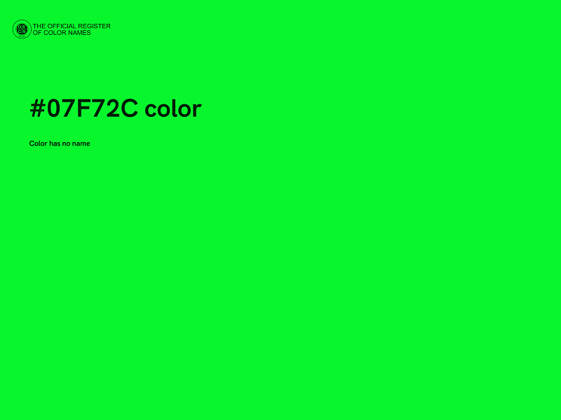 #07F72C color image