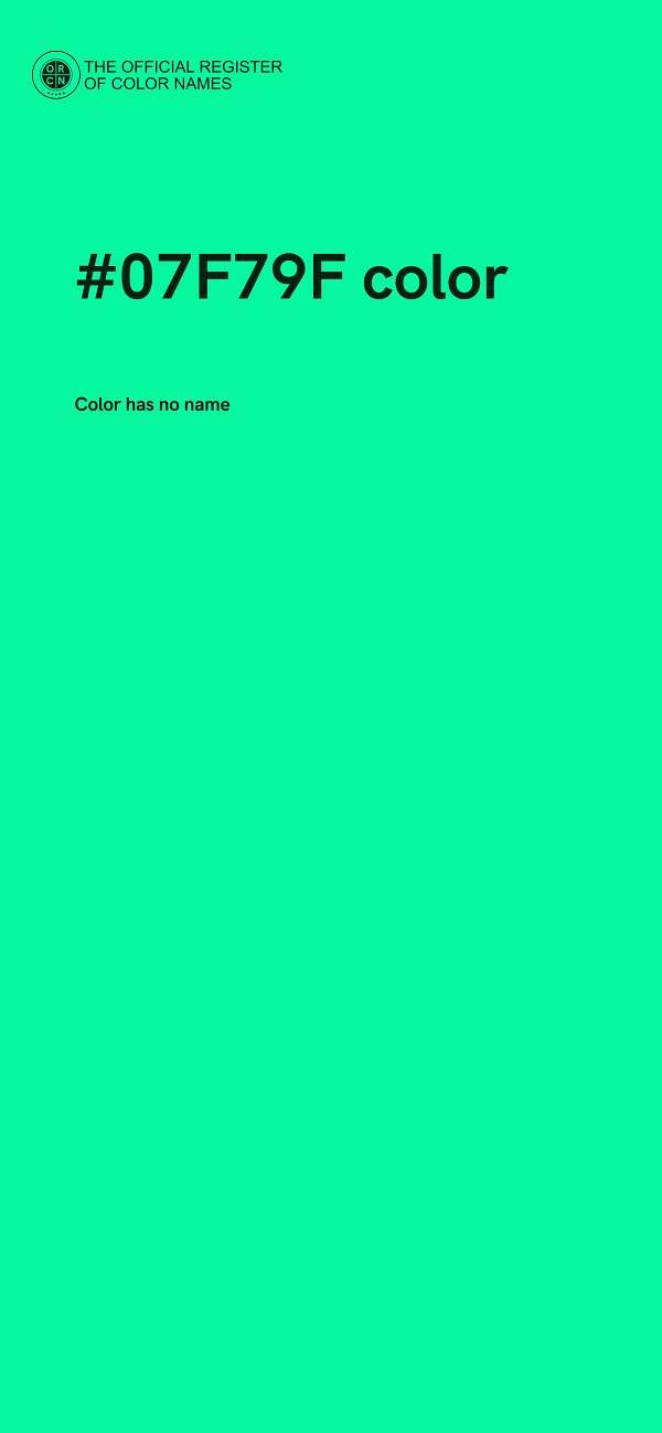 #07F79F color image