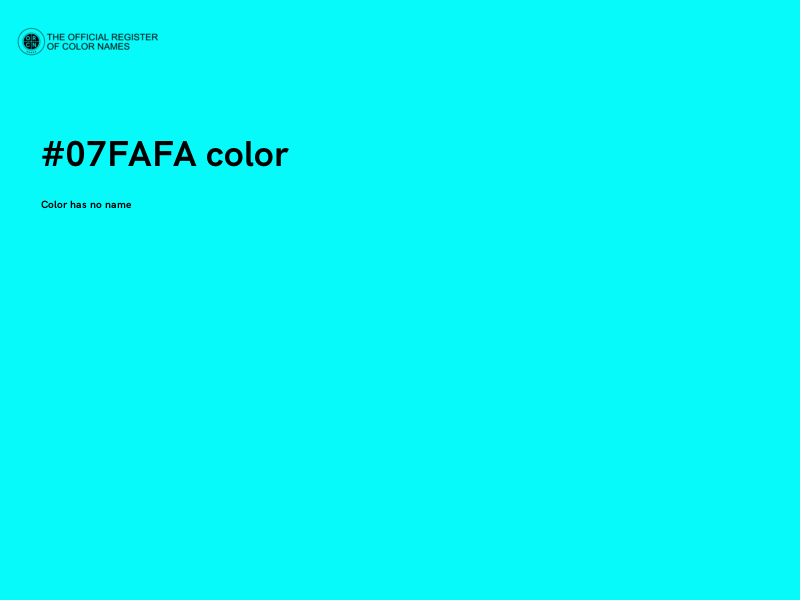 #07FAFA color image
