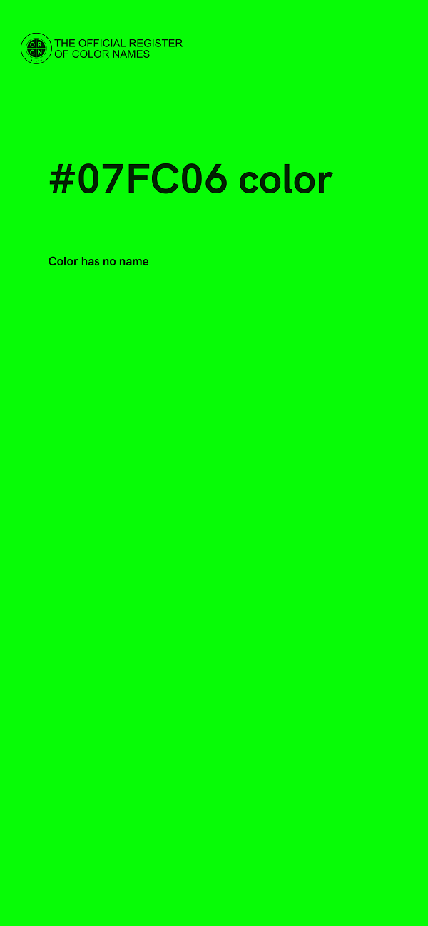 #07FC06 color image