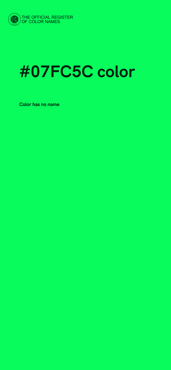 #07FC5C color image
