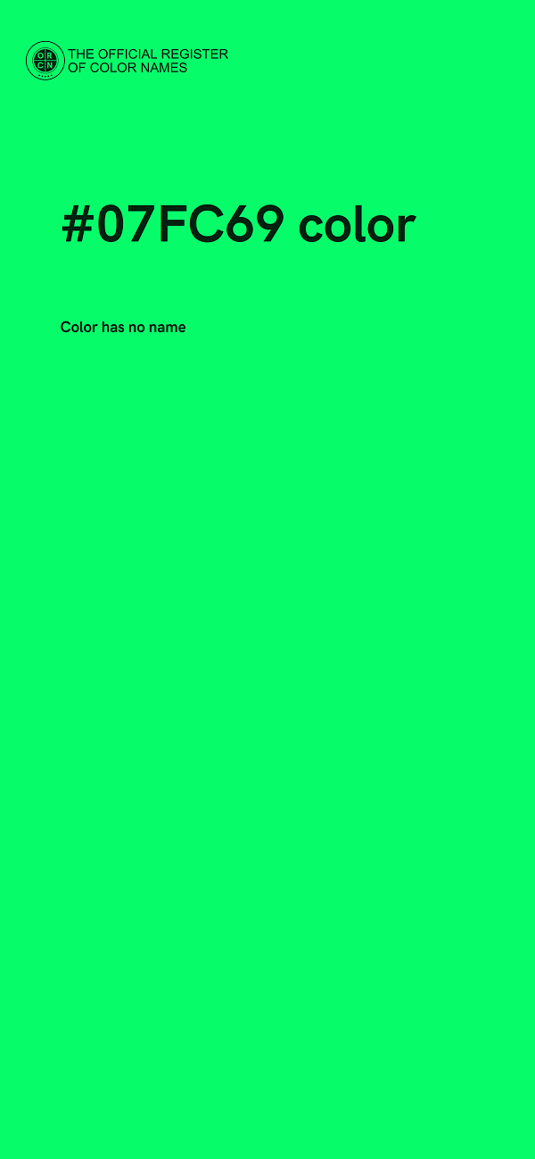 #07FC69 color image