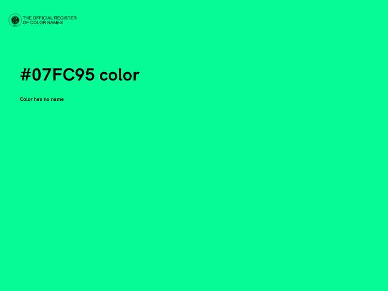 #07FC95 color image