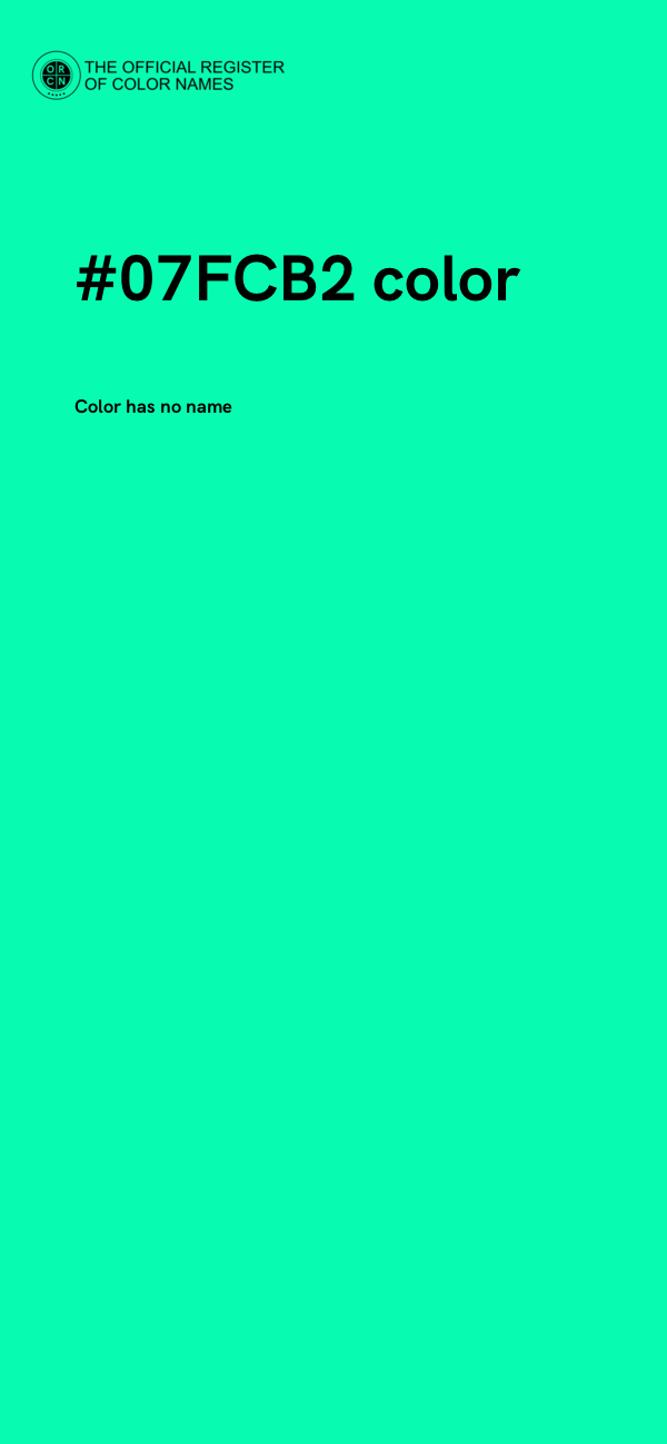 #07FCB2 color image