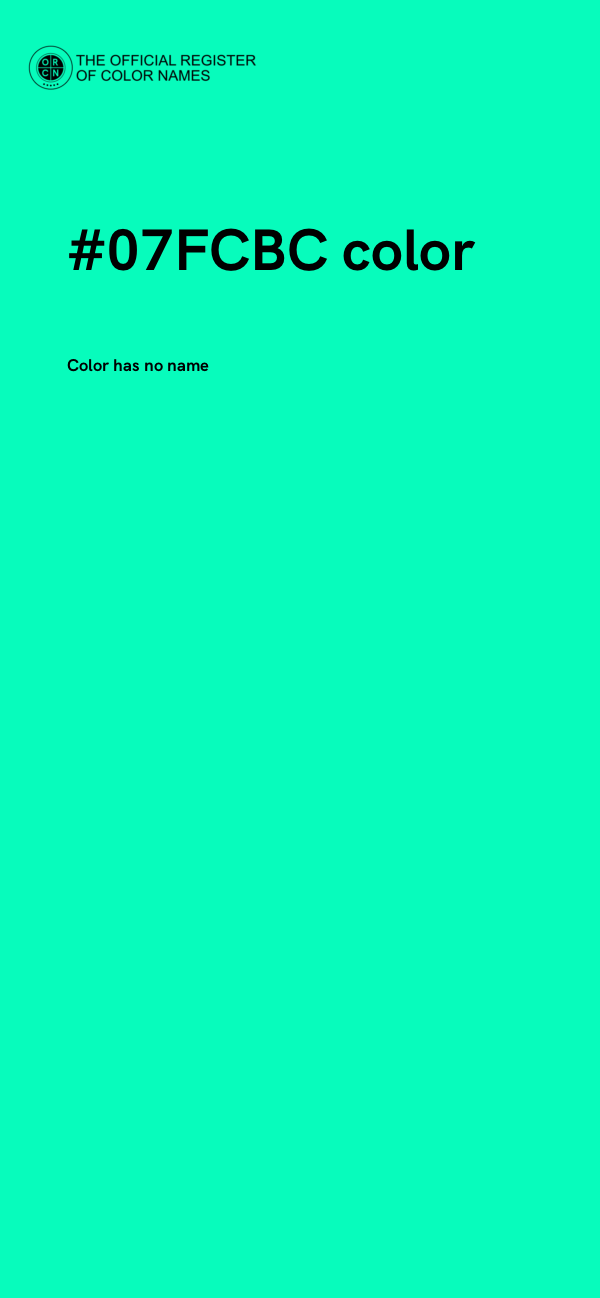 #07FCBC color image