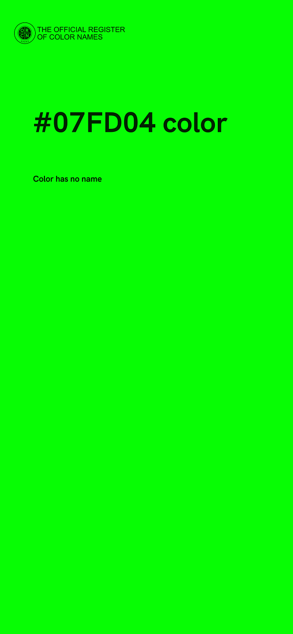 #07FD04 color image