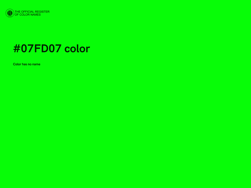 #07FD07 color image