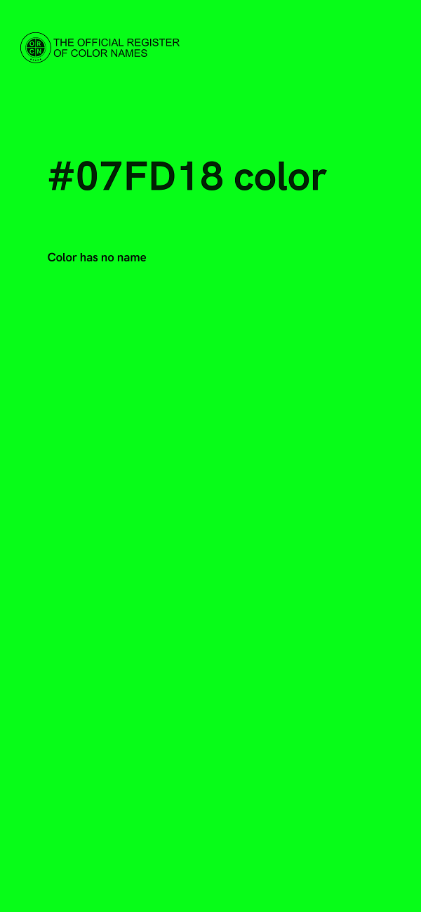 #07FD18 color image