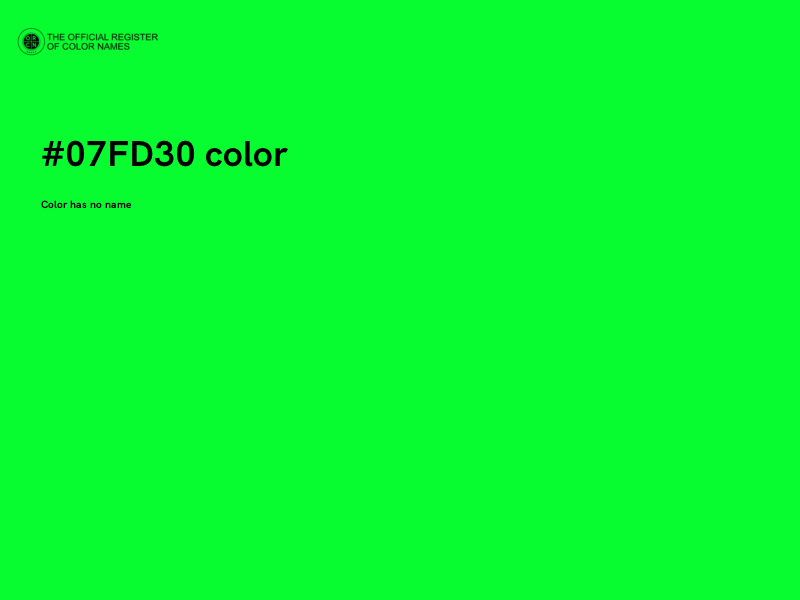 #07FD30 color image