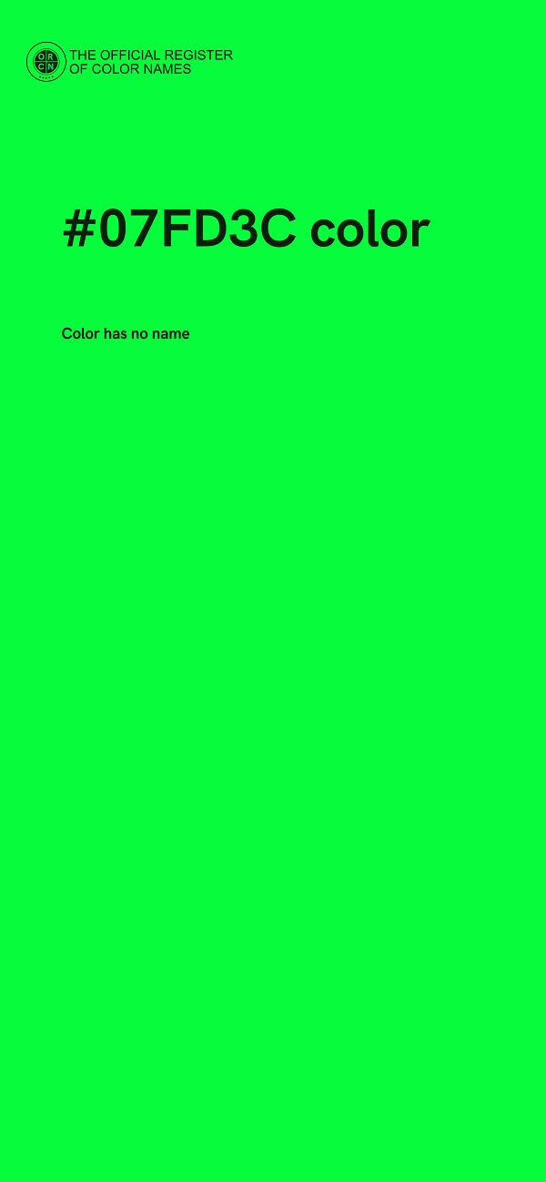#07FD3C color image