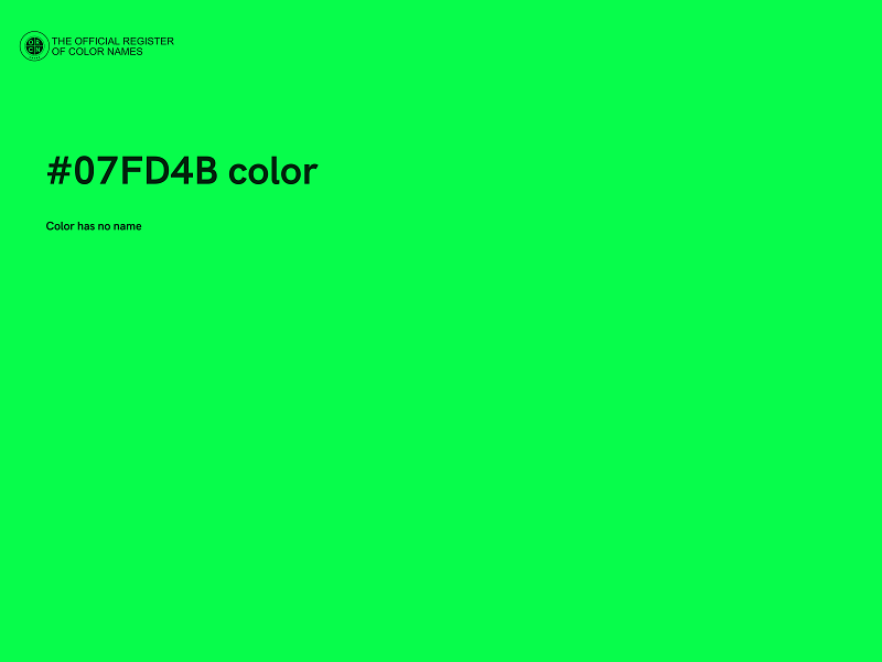 #07FD4B color image