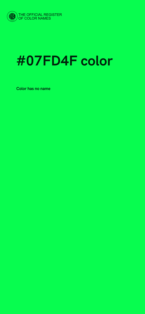#07FD4F color image