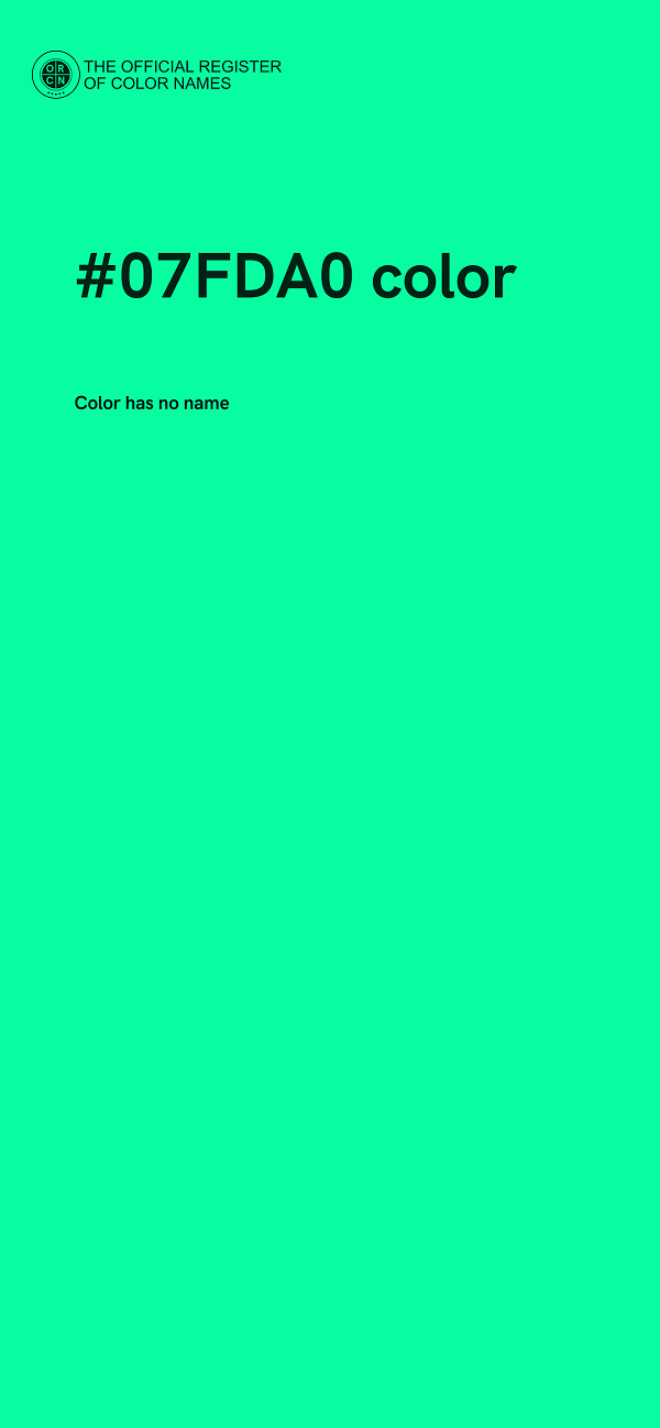 #07FDA0 color image