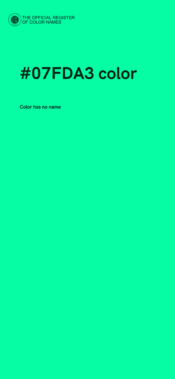 #07FDA3 color image