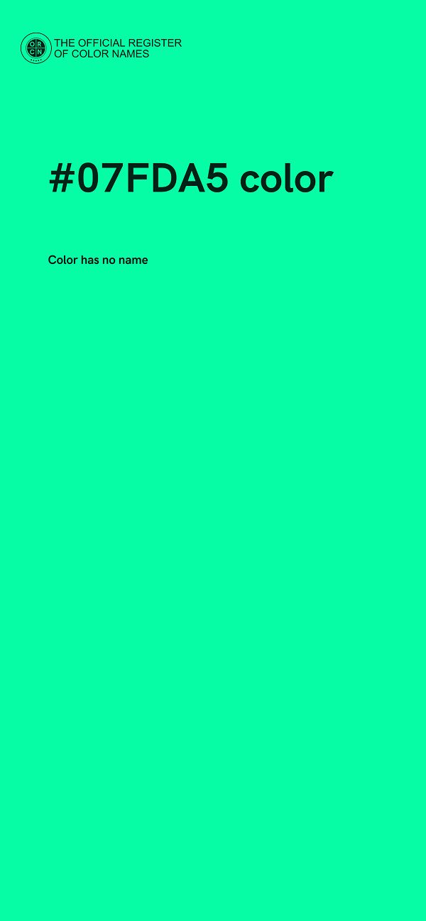 #07FDA5 color image