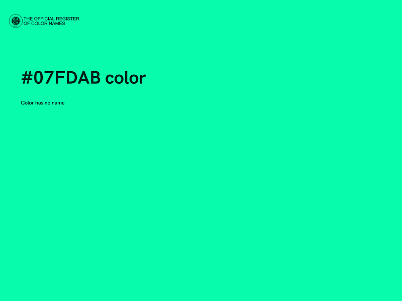 #07FDAB color image