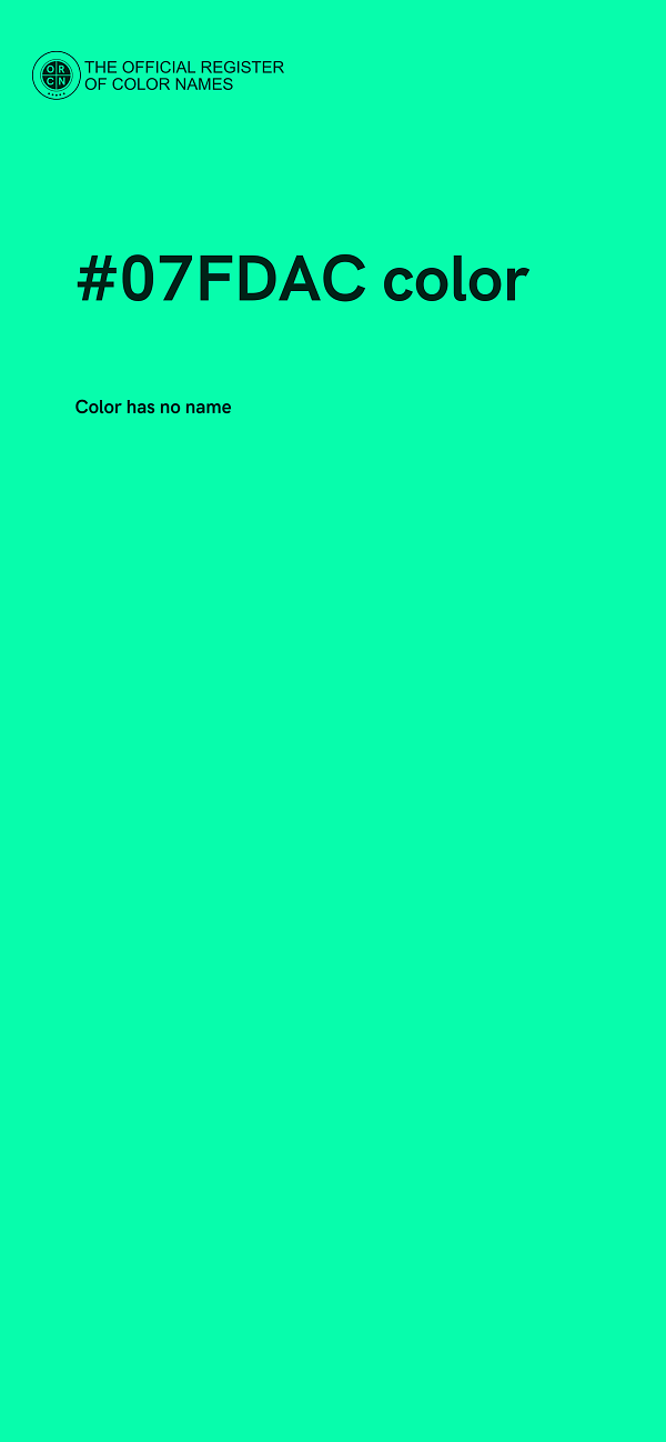 #07FDAC color image