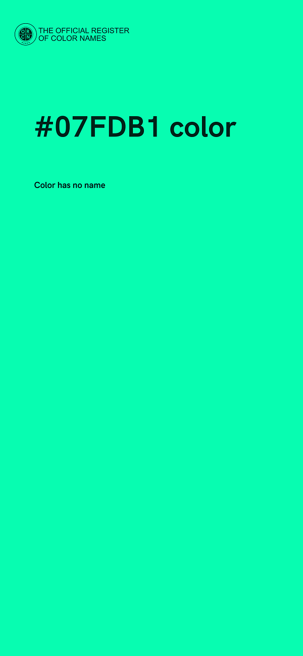 #07FDB1 color image