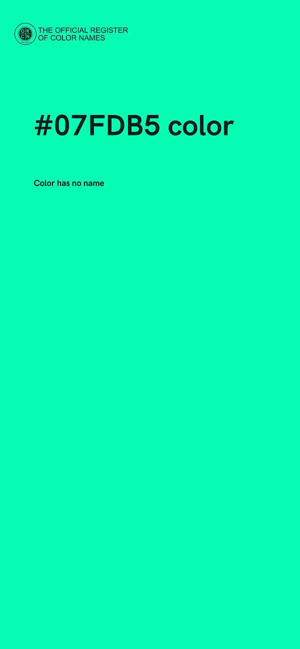 #07FDB5 color image