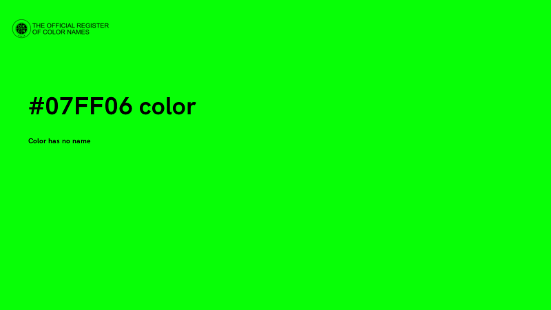 #07FF06 color image