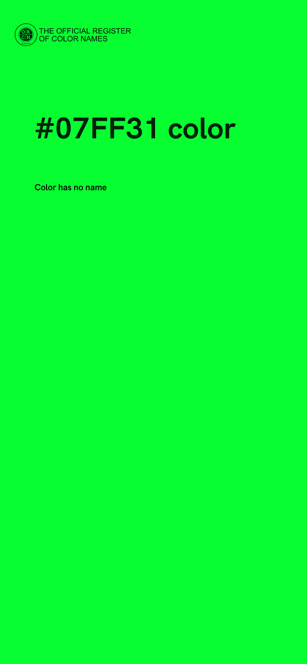 #07FF31 color image