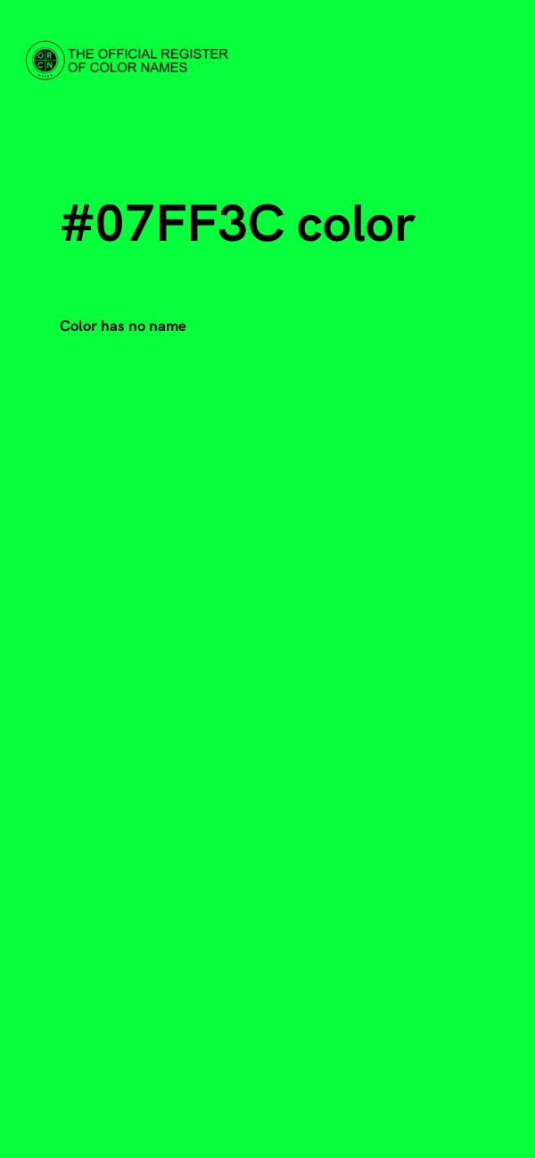 #07FF3C color image